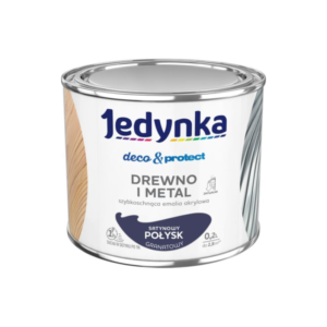 Jedynka Deco&Protect Drewno i Metal Satynowy Połysk Granatowy 0,2L