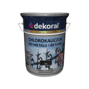 Dekoral Chlorokauczuk Do Metalu I Betonu Czarny 5l