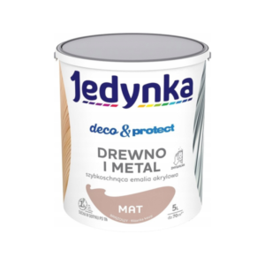Jedynka Deco&Protect Drewno i Metal Mat Brązowy 5L