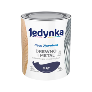Jedynka Deco&Protect Drewno i Metal Mat Granatowy 0,7L