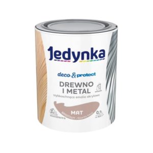 Jedynka Deco&Protect Drewno i Metal Mat Brązowy 0,7L