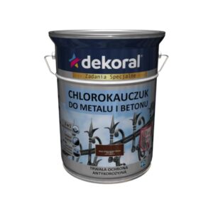 Dekoral Chlorokauczuk Do Metalu I Betonu Brąz Czekoladowy Średni 5l