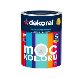 Dekoral Moc Koloru Szary Platynowy 5l