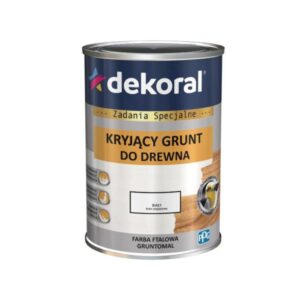 Dekoral Kryjący Grunt Do Drewna Biały 0,9l