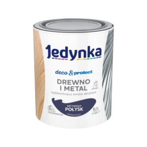 Jedynka Deco&Protect Drewno i Metal Satynowy Połysk Granatowy 0,7L