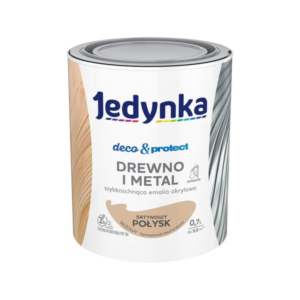 Jedynka Deco&Protect Drewno i Metal Satynowy Połysk Beżowy 0,7L