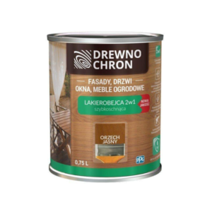 Drewnochron Lakierobejca 2W1 Orzech Jasny 0,75l