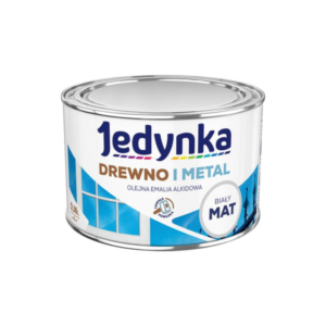 Jedynka Drewno i Metal Mat Biały 0,36L
