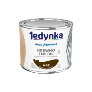 Jedynka Deco&Protect Drewno i Metal Mat Brązowy Ciemny 0,2L
