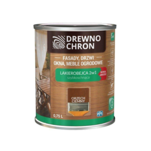 Drewnochron Lakierobejca 2W1 Orzech Ciemny 0,75l