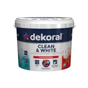 Dekoral Clean&White Farba Lateksowa Śnieżnobiała 10l