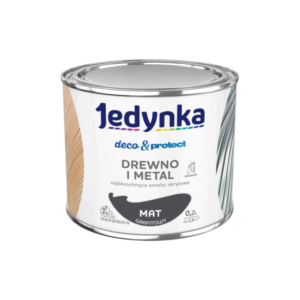 Jedynka Deco&Protect Drewno i Metal Mat Grafitowy 0,2L