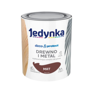 Jedynka Deco&Protect Drewno i Metal Mat Mahoń 0,7L