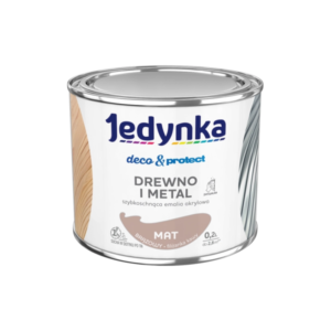 Jedynka Deco&Protect Drewno i Metal Mat Brązowy 0,2L