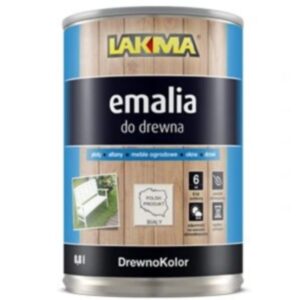 DREWNOKOLOR EMALIA DO DREWNA i METALU połysk - biała 0,8l