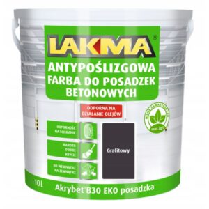AKRYBET B-30 EKO POSADZKA GRAFITOWA 10 L