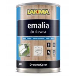 DREWNOKOLOR EMALIA DO DREWNA i METALU półmat - biała 0,8l