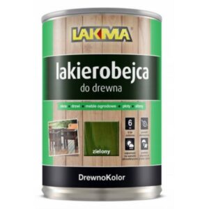 DREWNOKOLOR Lakierobejca do drewna połysk zielona 0,8l