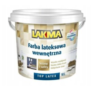 TOP LATEX Farba lateksowa baza P1 (biała) 10l