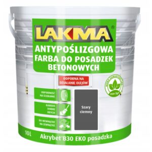AKRYBET B-30 EKO POSADZKA SZARA CIEMNA 10 L