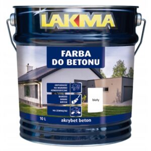 AKRYBET BETON Farba akrylowa - biała 10l