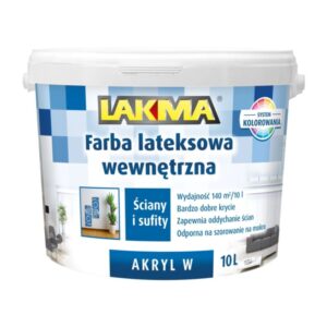 AKRYL W Farba lateksowa baza D2 10l