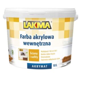 AKRYMAT Farba akrylowa wewnętrzna biała 10l
