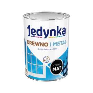 Jedynka Drewno i Metal Mat Czarny 0,9L