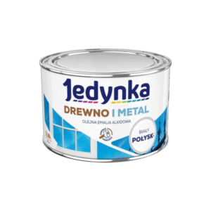 Jedynka Drewno i Metal Połysk Biały 0,36L
