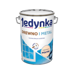 Jedynka Drewno i Metal Połysk Kremowy 5L