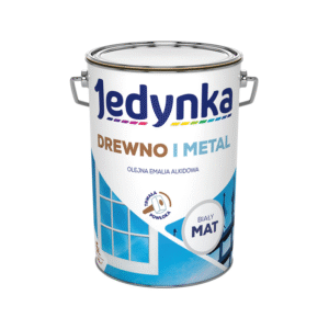 Jedynka Drewno i Metal Mat Biały 5L