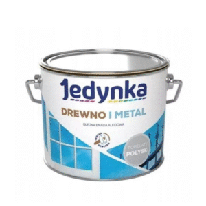 Jedynka Drewno i Metal Połysk Popielaty 10L