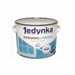 Jedynka Drewno i Metal Mat Biały 10L