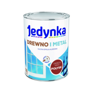 Jedynka Drewno i Metal Połysk Orzech Średni 0,9L
