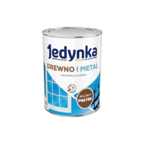 Jedynka Drewno i Metal Połysk Brązowy 0,9L