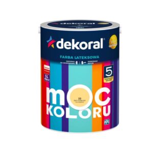 Dekoral Moc Koloru Żółty Słoneczny 5l