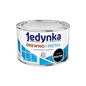 Jedynka Drewno i Metal Połysk Czarny 0,36L