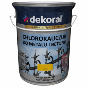 Dekoral Chlorokauczuk Do Metalu I Betonu Żółty 5l