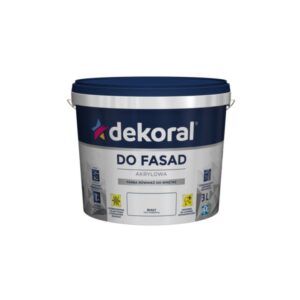 Dekoral Do Fasad Śnieżnobiały 3l