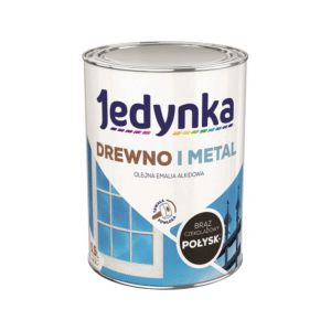 Jedynka Drewno i Metal Połysk Brąz Czekoladowy 0,9L