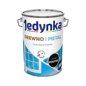 Jedynka Drewno i Metal Połysk Czarny 5L