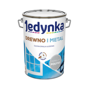 Jedynka Drewno i Metal Połysk Popielaty 5L