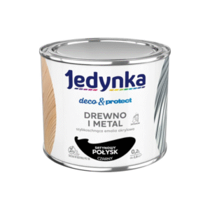 Jedynka Deco&Protect Drewno i Metal Satynowy Połysk Czarny 0,2L