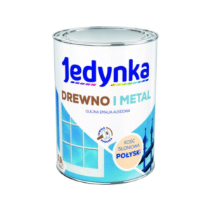 Jedynka Drewno i Metal Połysk Kość Słoniowa 0,9L