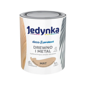 Jedynka Deco&Protect Drewno i Metal Mat Beżowy 0,7L