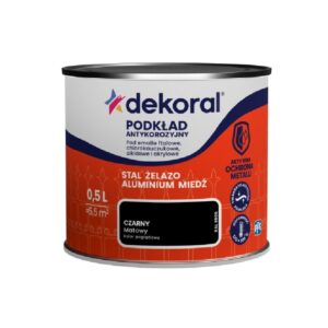 Dekoral Podkład Antykorozyjny Czarny 0,5l