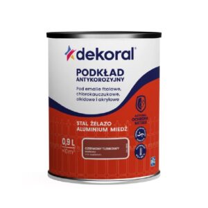 Dekoral Podkład Antykorozyjny Czerwony Tlenkowy 0,9l